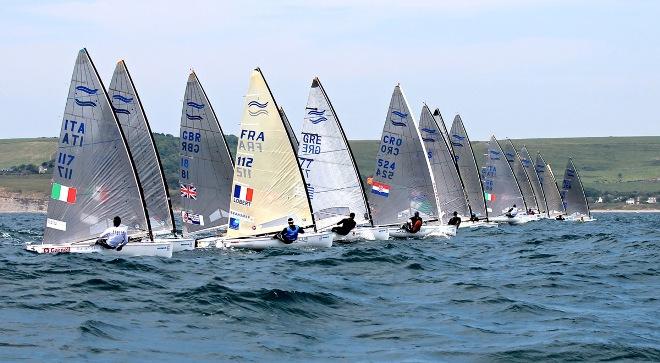 Start of race three - 2015 ISAF Sailing WC Weymouth and Portland ©  Robert Deaves